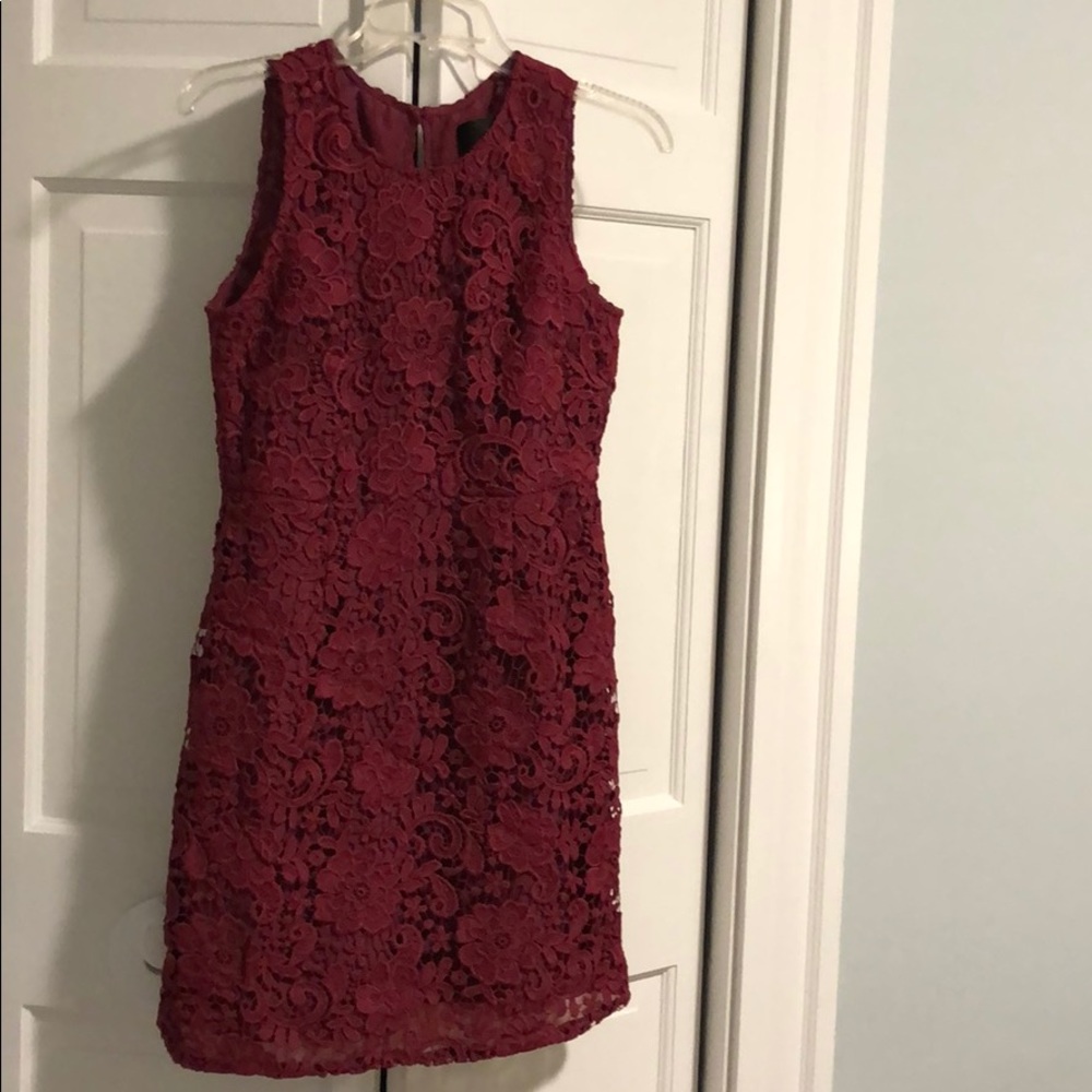 J Crew floral sheath lace dress 6P